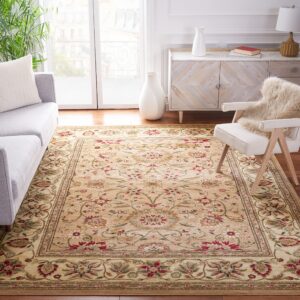 safavieh lyndhurst collection area rug - 10' x 14', beige & ivory, traditional oriental design, non-shedding & easy care, ideal for high traffic areas in living room, bedroom (lnh212d)