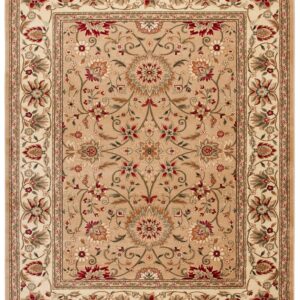 SAFAVIEH Lyndhurst Collection Area Rug - 10' x 14', Beige & Ivory, Traditional Oriental Design, Non-Shedding & Easy Care, Ideal for High Traffic Areas in Living Room, Bedroom (LNH212D)