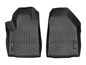 weathertech custom fit floorliners for jeep cherokee - 1st row (448331), black