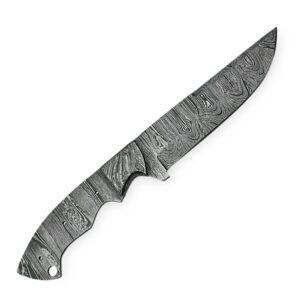 Poshland BB-7002 Damascus Steel Blank Blade as Knife Making Supplies Handmade (BB-7006)