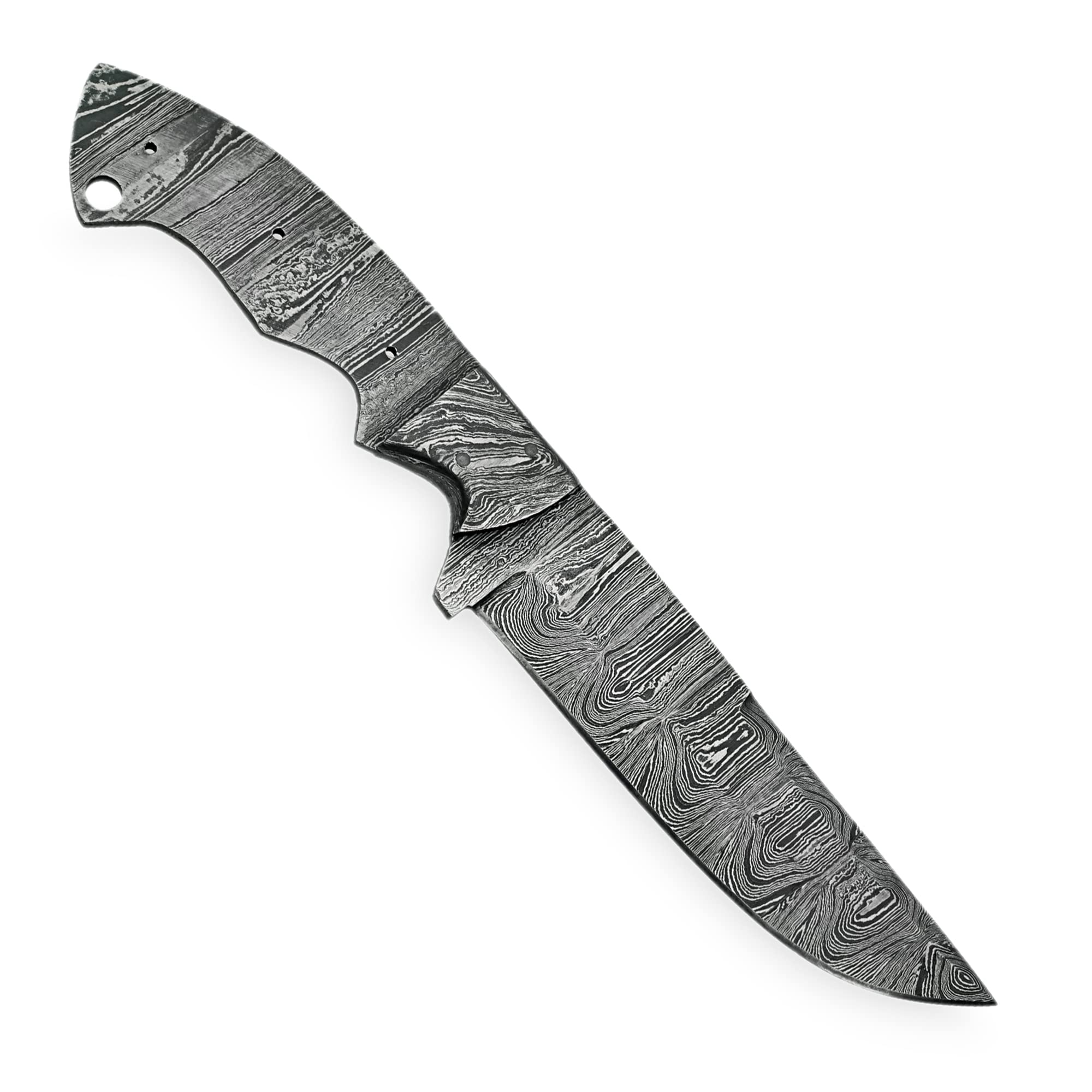 Poshland BB-7002 Damascus Steel Blank Blade as Knife Making Supplies Handmade (BB-7006)