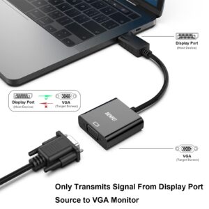 BENFEI DisplayPort to VGA,Gold-Plated Uni-directional DP Computer to VGA Screen Adapter 1080P (Male to Female) Compatible for Lenovo, Dell, HP, ASUS