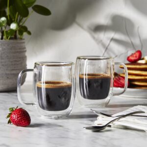 ZWILLING Glass J.A. Henckels Double Espresso Cup Set, Clear, 2-pc