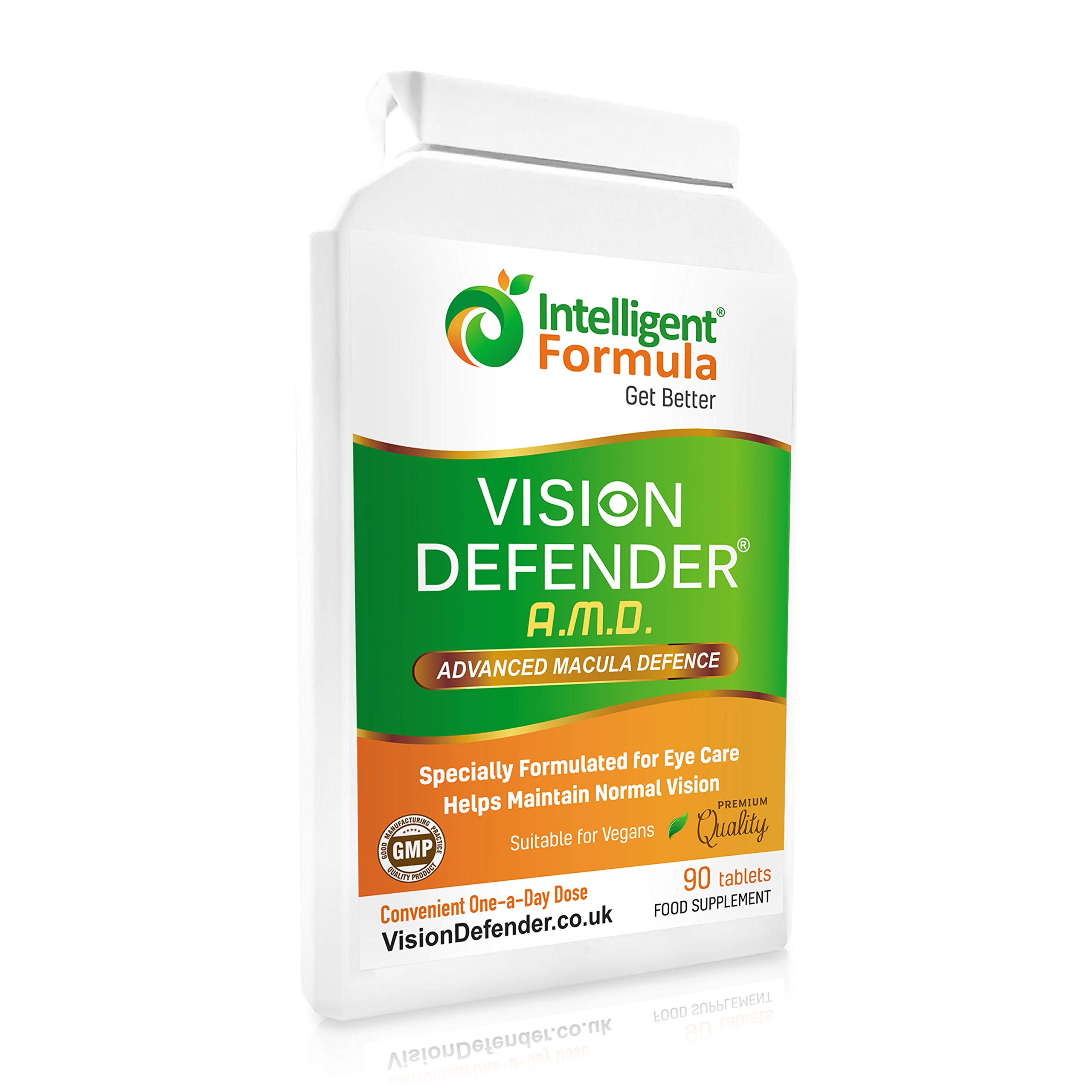 AREDS2 VISION DEFENDER AMD Supplement: Lutein, Zeaxanthin, Zinc, Vitamin E – AREDS 2 Eye Vitamins, Minerals, Nutrients for Eyes. 3 Months Supply (90 tablets) One-A-Day Vegan Eye Supplement. Made in UK