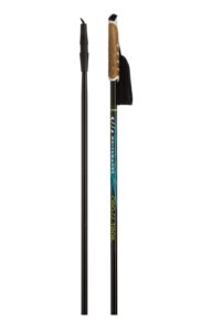 whitewoods new cross trail junior xc cross country nordic ski poles 60-115cm (100cm) black/green