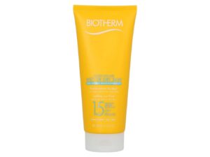 biotherm fluide solaire wet or dry skin melting sun fluid spf 15 for face and body, water resistant, 6.76 ounce