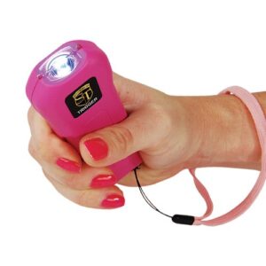 mace trigger 18, 000, 000 stun gun flashlight with disable pin.