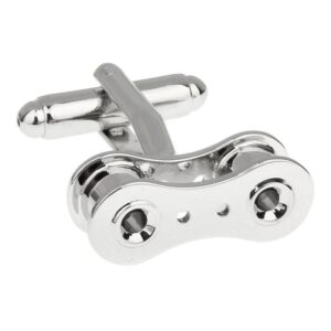 chain link cufflinks cuff links bike biker motorcycle mechanic cyclist bicycle