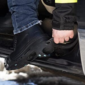 Due North All Purpose Industrial Ice Cleats for Men & Women - Traction Aids for Walking & Working on Snow/Ice - 16 Spikes