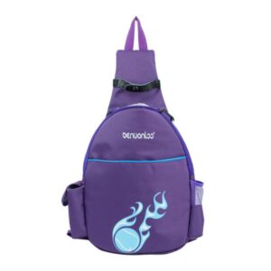 Klau Tennis Badminton Racquet Backpack, Nylon Tennis Racket Cover Outdoor Sports Bag Purple for Tennis Beginners