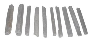 crystalo - selenite sticklets 5 inches (10 sticks)