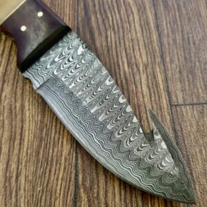 Poshland Handmade Damascus Steel 9 Inches Full Tang Skiner Knife (BC-1095)