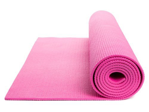 Eco Friendly Comfort Non-Slip Workout Yoga Mat With Carrying Strap For Exercise Yoga, Pilates, Gymnastics for Home Gym | Color: Pink