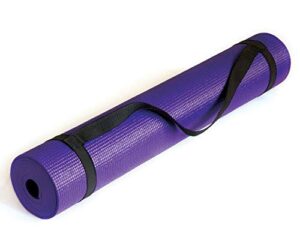 eco friendly comfort yoga mat with carrying strap for exercise yoga by usa cash and carry - primetrendz tm