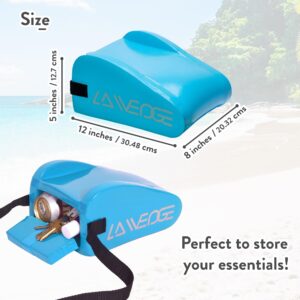 LA Wedge - Beach Headrest and Accessory Bag - Baby Blue