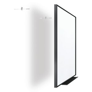 Quartet Whiteboard/Dry Erase Board, Magnetic, 6'x4', Fusion Nano-Clean, Black Aluminum Frame (NA7248FB)