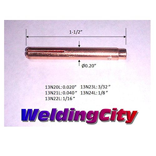 WeldingCity TIG Welding Torch Accessory Kit Large Gas Lens Setup 3/32" Collet-Large Gas Lens-Cup-Gasket-Back Cap for Torch 9, 20 and 25 Series Lincoln Miller Hobart ESAB Weldcraft CK AHP (T44)