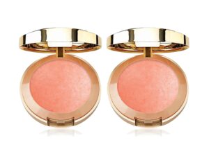 set of 2 milani baked blush, luminoso, 0.12 ounce bundled by maven gifts