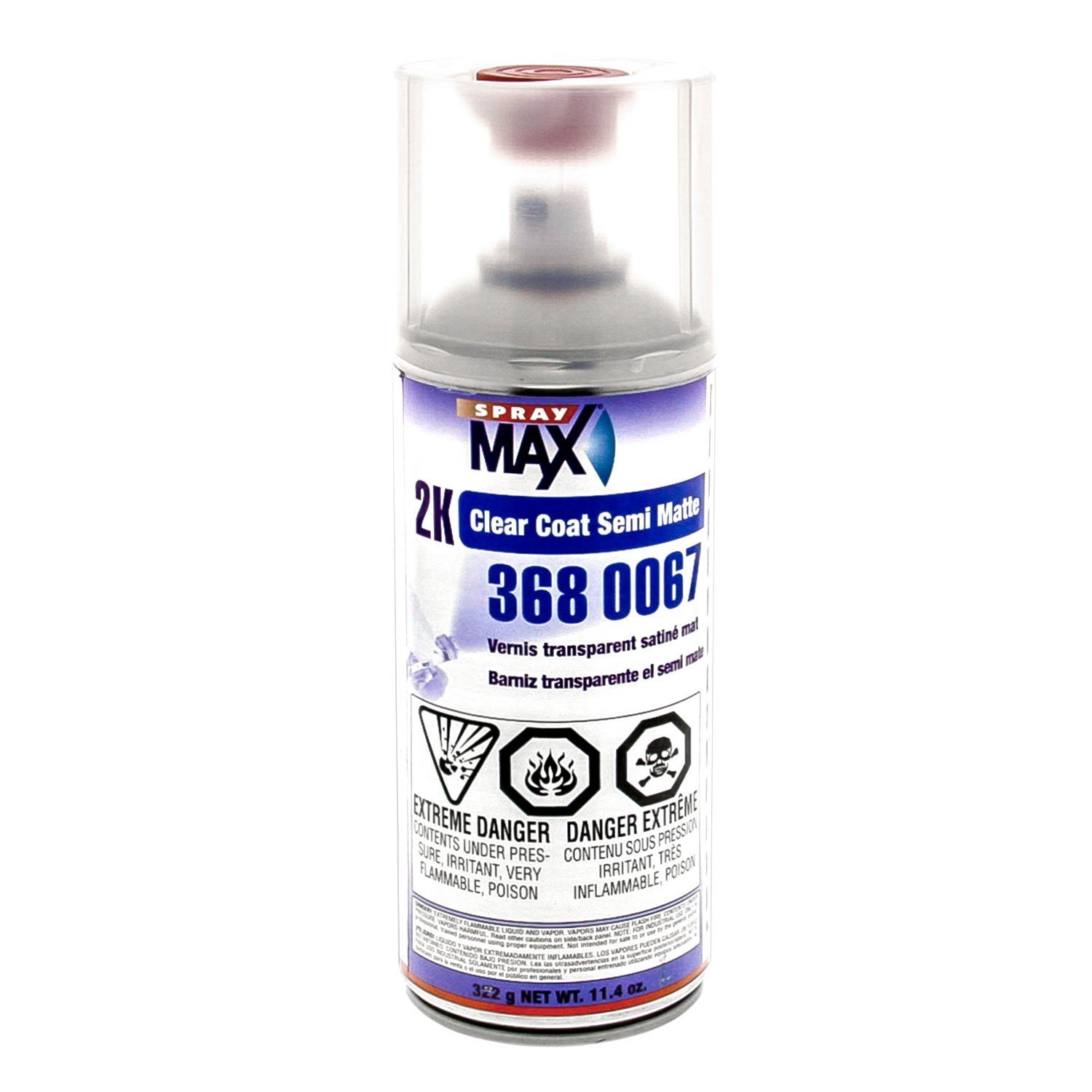 Spray max 2K 368-0067 Clear Satin Finish, 11.4 oz