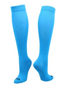 tck krazisox neon over the calf (electric blue, large)