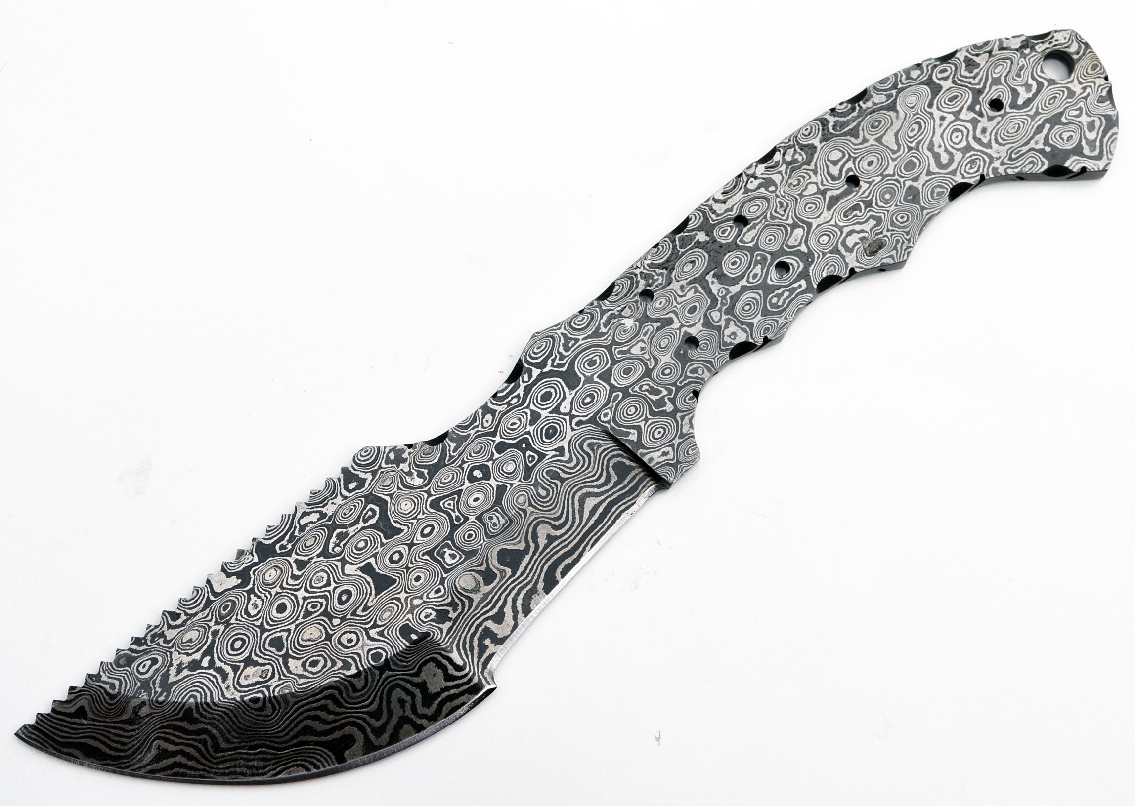 Whole Earth Supply Damascus Hunting Tracker Large High Carbon Steel Blank Blade Knives Knife Making Blanks