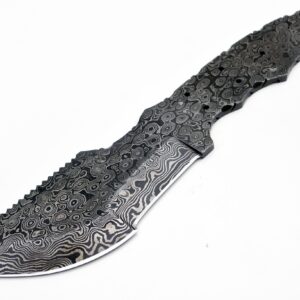 Whole Earth Supply Damascus Hunting Tracker Large High Carbon Steel Blank Blade Knives Knife Making Blanks