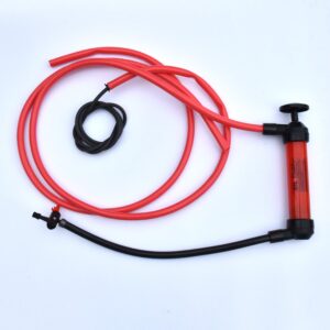 Koehler Enterprises RA990 Multi-Use Siphon Fuel Transfer Pump Kit (for Gas Oil and Liquids), Red medium