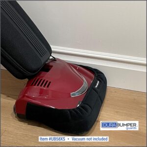 VacuBumper - Bumper Guard for Upright Vacuums - IMPORTANT - Bumper Fits Mid-size Vacuums with Front Width: 12" to 14" and Side Depth: 6.5" & Up (Item #UB58XS)