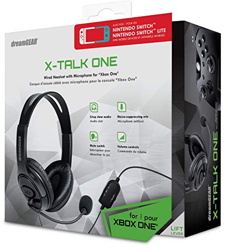 dreamGEAR X-Talk One Wired Headset with Microphone for Xbox One - Xbox One (Black)