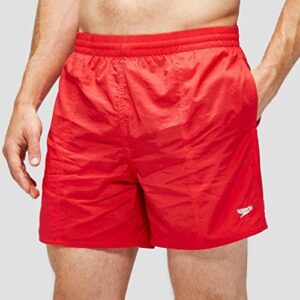 Speedo Men Solid Leisure Watershorts, Fed Red, Xx-Large