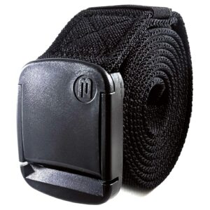 betta 1.5 inch wide men's elastic stretch belt with fully adjustable high-strength buckle (x-large, black)