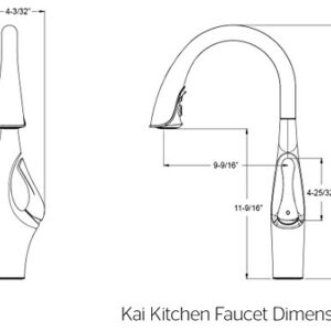 Pfister GT529-IHB Kai 1-Handle Pull-Down Kitchen Faucet Matte Black