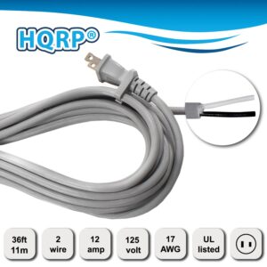 HQRP AC Power Cord Compatible with Shark Rotator Lift-Away NV501 NV502 NV450 NV402 NV341 Upright Vacuum, UL Listed