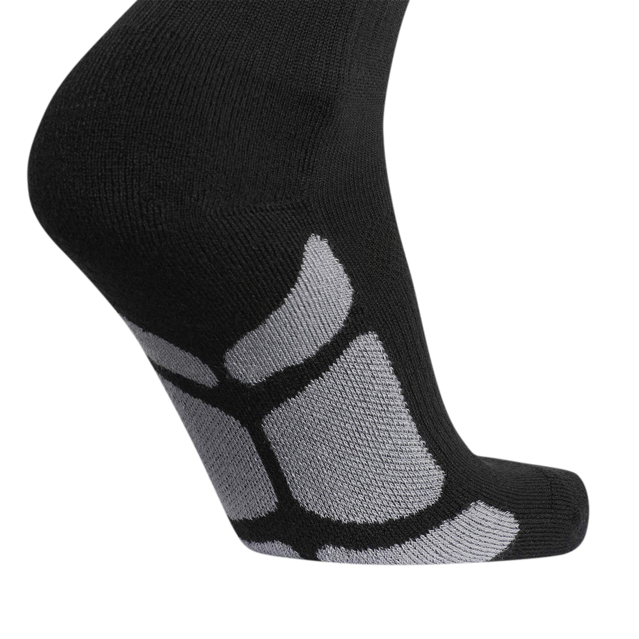 adidas Utility All Sport Over The Calf (OTC) Socks (1-Pair), Black/Light Onix Grey/White, Medium