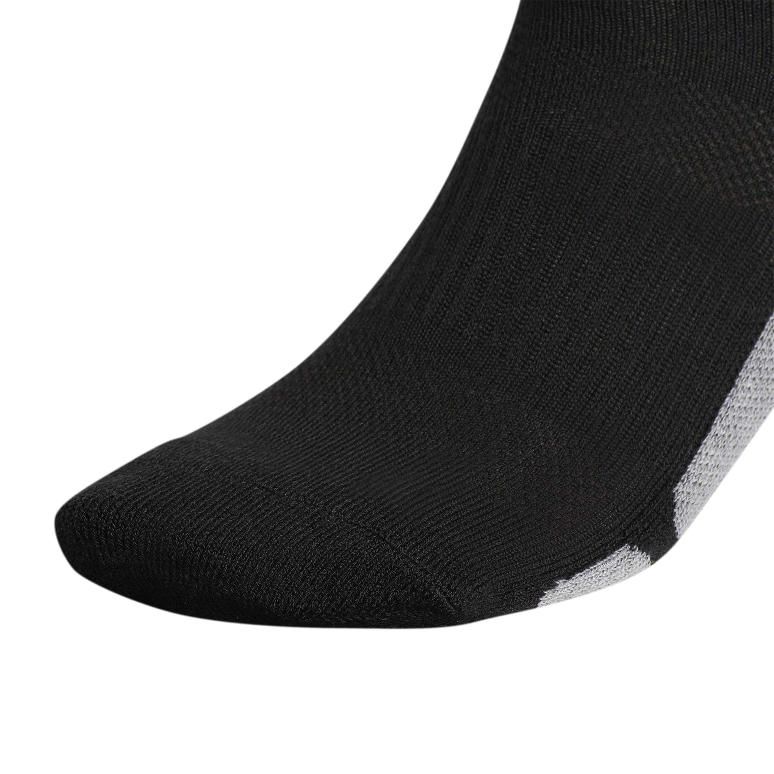 adidas Utility All Sport Over The Calf (OTC) Socks (1-Pair), Black/Light Onix Grey/White, Medium