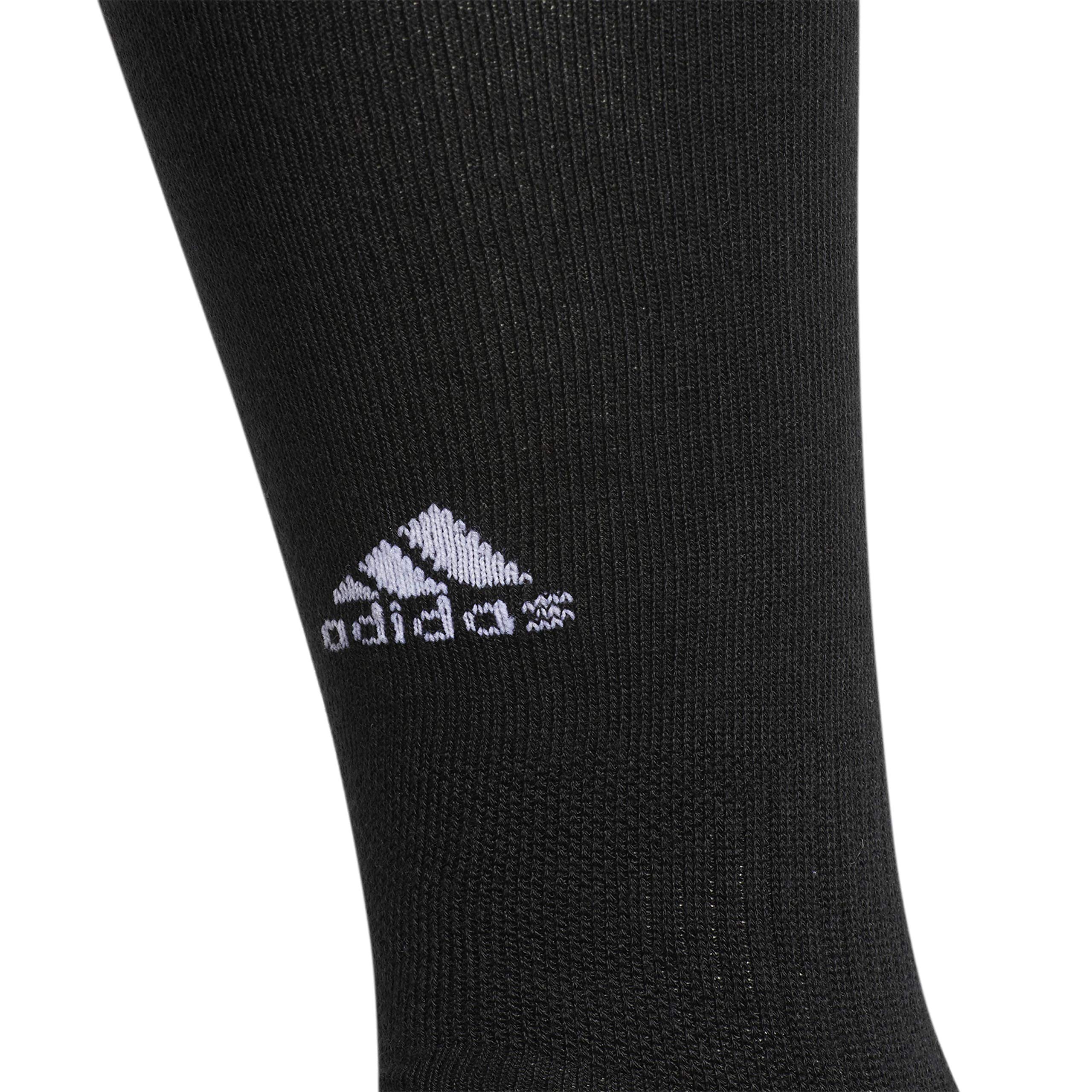 adidas Utility All Sport Over The Calf (OTC) Socks (1-Pair), Black/Light Onix Grey/White, Medium