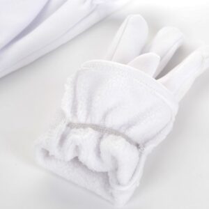 JISEN Men Formal Tuxedo Honor Guard Parade Winter Wind-Resistant Polyester Gloves Common Type