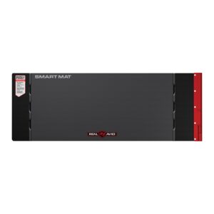 real avid universal smart mat - 43x16”, large gun cleaning mat with integrated red parts tray, gun oil resistant, non-slip, padded cleaning mat, great rifle cleaning mat for gun cleaning kits,charcoal