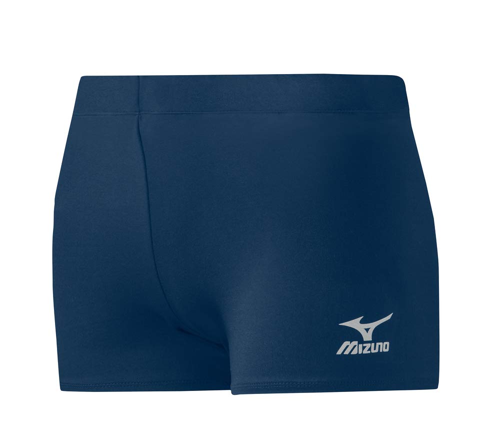 Mizuno Core Flatfront Vortex Hybrid Shorts, Navy, Medium