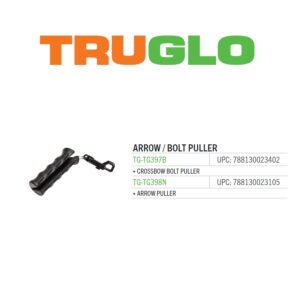 TRUGLO Durable Solid Rubber Easy-To-Use Bow Arrow Puller with Quick-Release Hanger Clip | Compatible With All Arrow Types