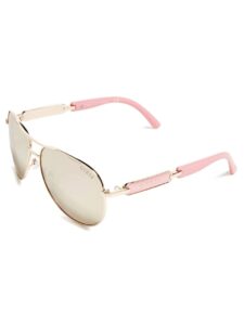 guess womens metal aviator sunglasses, 28g, 60 mm us