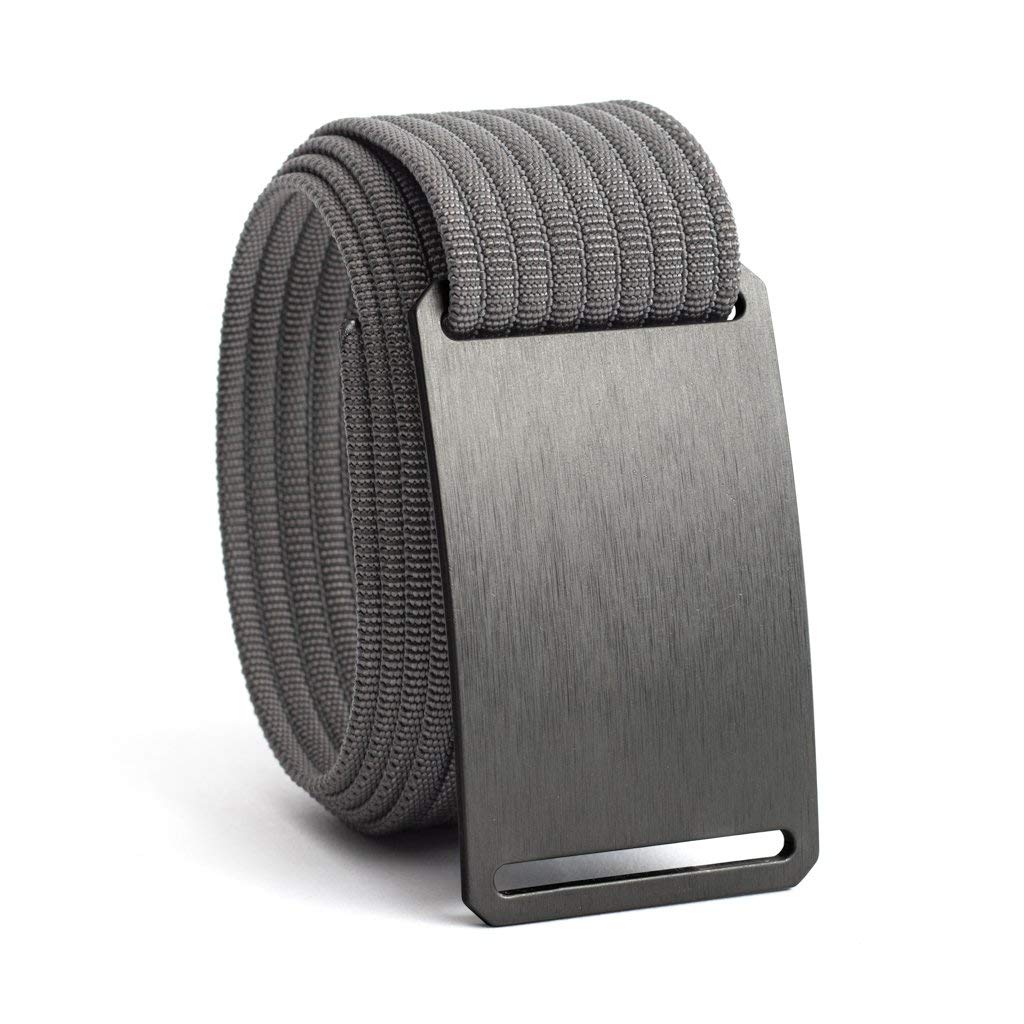 GRIP6 Classic Belt - 1.5-Inch Adjustable Nylon Belts - Versatile Lifestyle and Tactical Belt for Men and Women - Made in the USA (Gunmetal) *OLD SIZE*