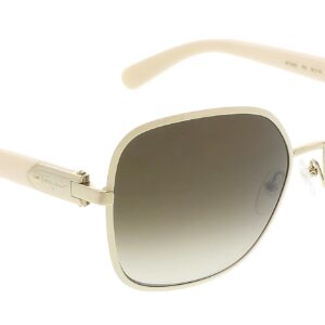 FERRAGAMO Women's Buckle Sunglasses, Ivory/Brown, 59