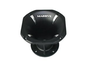 massive audio f4 - flare horn pro audio for cars and dj compression drivers, 45 x 45, 2 inch bolt on | sold individually