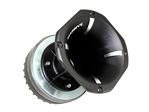 Massive Audio F4 - Flare Horn Pro Audio for Cars and DJ Compression Drivers, 45 x 45, 2 Inch Bolt On | Sold Individually