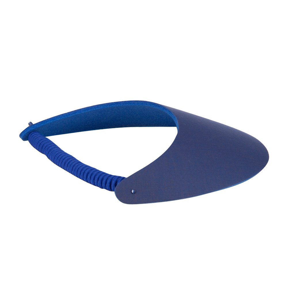 Otto Caps Fabric Foam Sun String Visor, Royal