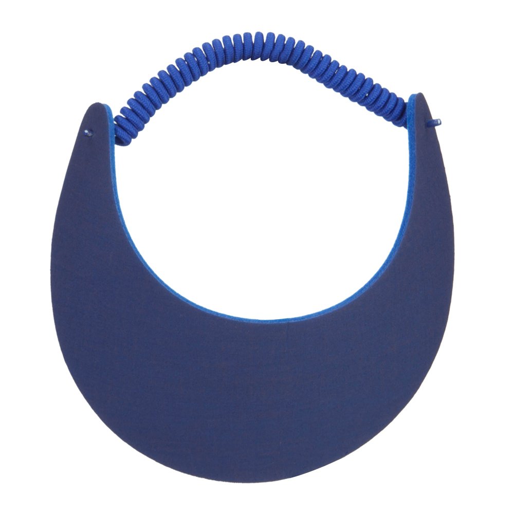 Otto Caps Fabric Foam Sun String Visor, Royal