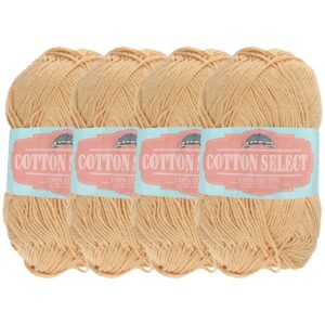 jubileeyarn cotton select yarn - sport weight - 50g/skein - pumpkin spice - 4 skeins