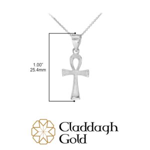 925 Sterling Silver Egyptian Ankh Cross Charm Pendant