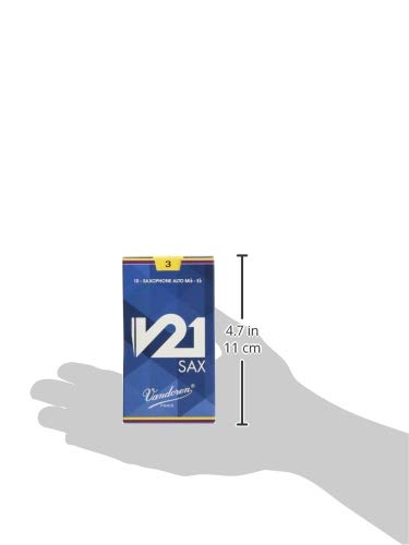 Vandoren SR813 Alto Saxophone V21 Reeds Strength 3; Box of 10